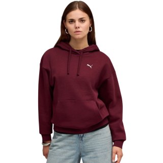 Bluza damska Puma ESS Comfort Hoodie FL bordowa 682385 96