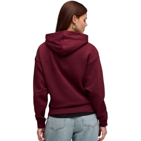 Bluza damska Puma ESS Comfort Hoodie FL bordowa 682385 96