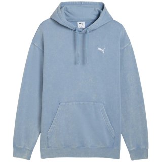 Bluza męska Puma ESS Elevated Relaxed Wash Hoodie niebieska 688049 34