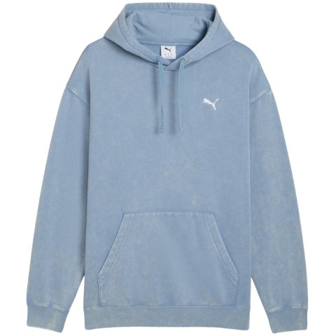 Bluza męska Puma ESS Elevated Relaxed Wash Hoodie niebieska 688049 34