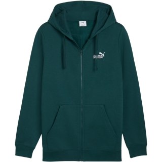 Bluza męska Puma ESS No.1 Logo Full-Zip Hoodie FL zielona 682658 75