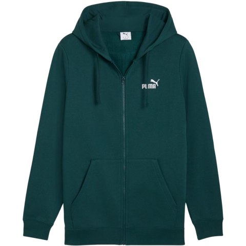Bluza męska Puma ESS No.1 Logo Full-Zip Hoodie FL zielona 682658 75