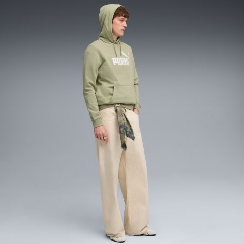 Bluza męska Puma ESS No.1 Logo Hoodie FL oliwkowa 682571 82