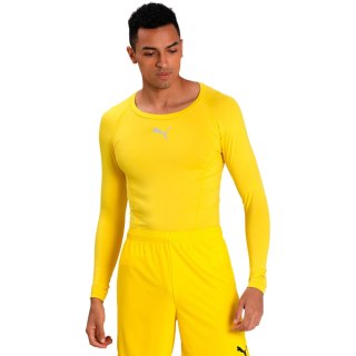 Koszulka męska Puma Liga Baselayer Tee LS żółta 655920 06
