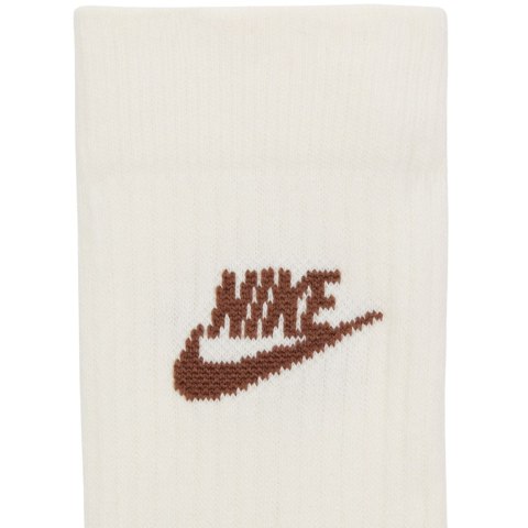 Skarpety Nike NK Nsw Everyday Essential CR kremowe, beżowe, brązowe DX5025 904