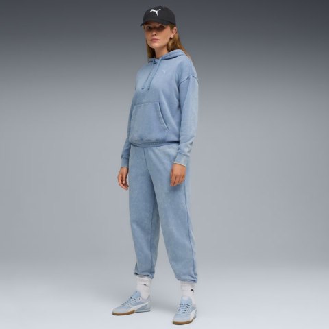 Spodnie damskie Puma ESS Elevated Comfort Wash Sweatpants niebieskie 688104 34