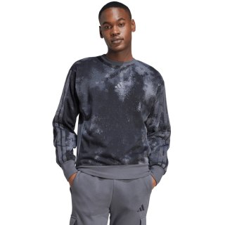 Bluza męska adidas Aop Colourblock czarno-szara JM1721