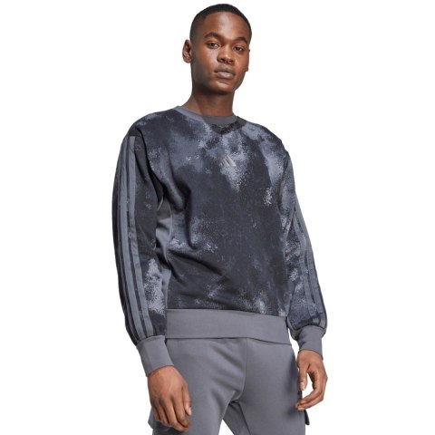 Bluza męska adidas Aop Colourblock czarno-szara JM1721