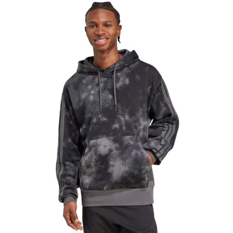 Bluza męska adidas Sea AOP Hoodie grafitowa JW3709