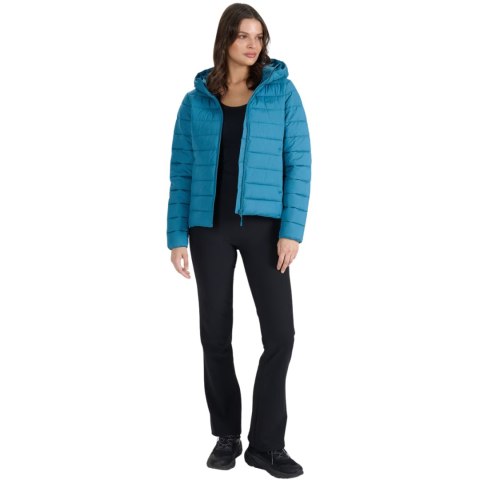 Kurtka damska puchowa 4F F580 morska zieleń 4FWAW25TDJAF580 46S