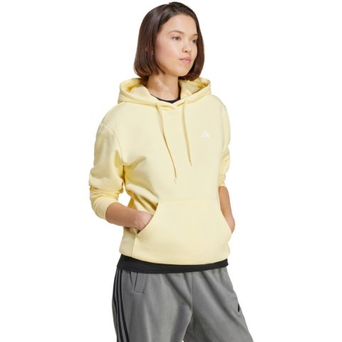 Bluza damska adidas Essentials Small Logo Feel Cozy żółta IY1650 Bluza damska adidas Essentials Small Logo Feel Cozy żółta IY1650