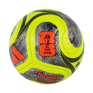 Piłka nożna adidas World Cup 26 Trionda Pro Winter zielono-czarno-srebrna JD8023