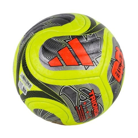 Piłka nożna adidas World Cup 26 Trionda Pro Winter zielono-czarno-srebrna JD8023