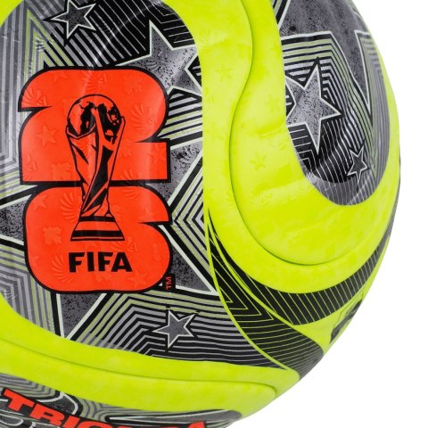 Piłka nożna adidas World Cup 26 Trionda Pro Winter zielono-czarno-srebrna JD8023