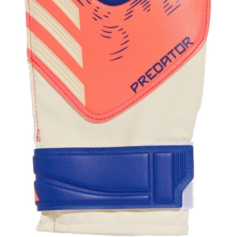 Rękawice bramkarskie adidas Predator Glove Training biało-pomarańczowe JN5355