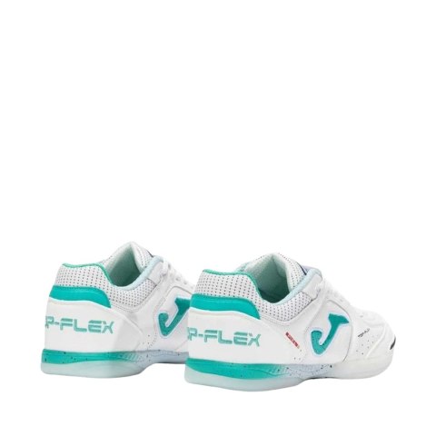 Buty piłkarskie Joma Top Flex 2502 Indoor biało-turkusowe TOPW2502IN