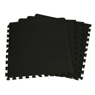Mata do ćwiczen puzzle EB FIT 60x60x1,0cm 4 szt czarna