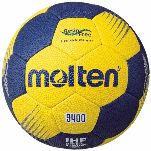 Piłka ręczna Molten H2F3400 YN żółto-granatowa Piłka ręczna Molten H2F3400 YN żółto-granatowa