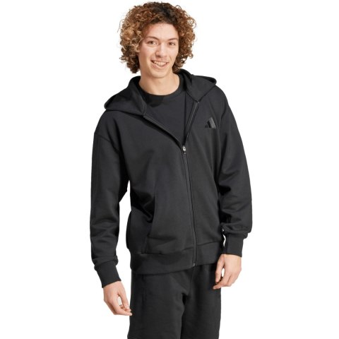 Bluza męska adidas All Szn Fleece Full-Zip Hoodie czarna IX1249