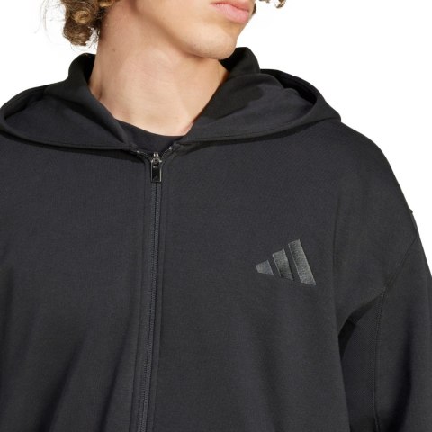 Bluza męska adidas All Szn Fleece Full-Zip Hoodie czarna IX1249