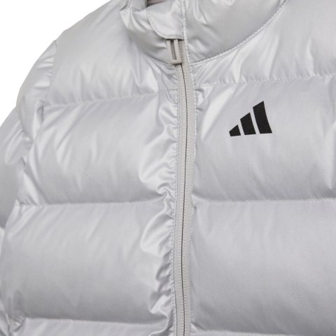 Kurtka dla dzieci adidas Synthetic Down Glam srebrna JM8870