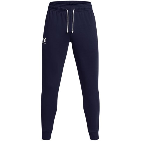 Spodnie męskie Under Armour Rival Terry Jogger granatowe 1380843 410