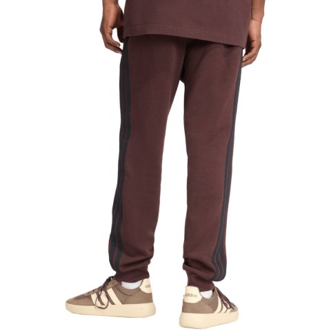 Spodnie męskie adidas Essentials 3-Stripes Fleece brązowe JX0749