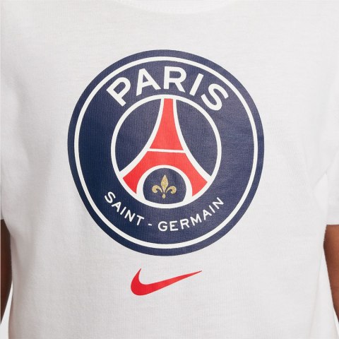 Koszulka Nike PSG Crest Tee Junior Jr IF0511-100