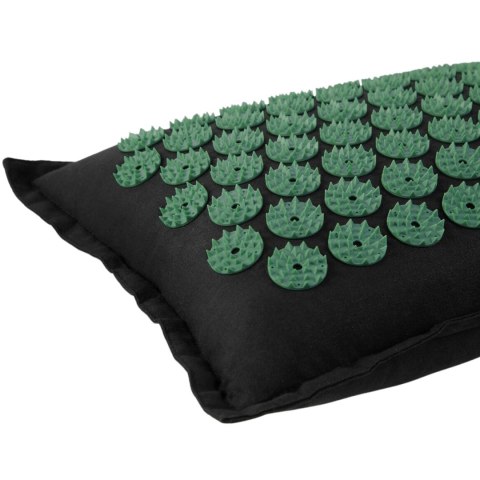 Mata do akupresury i masażu z poduszką Spokey Akumat czarno-zielona 944215