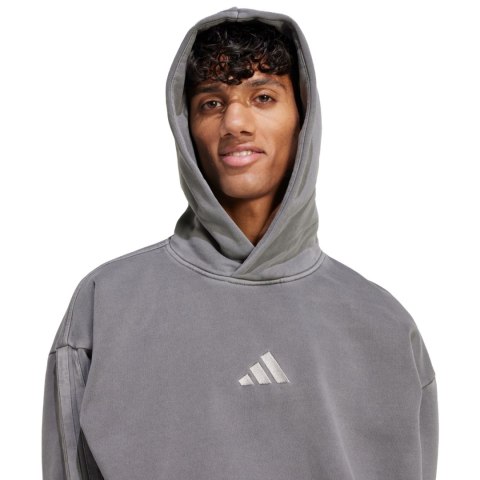 Bluza męska adidas ALL SZN Fleece Washed Hoodie szara JL6539 Bluza męska adidas ALL SZN Fleece Washed Hoodie szara JL6539