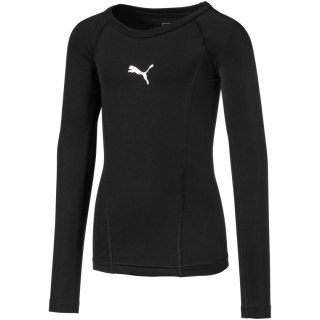 Koszulka dla dzieci Puma Liga Baselayer Tee LS czarna 655921 03