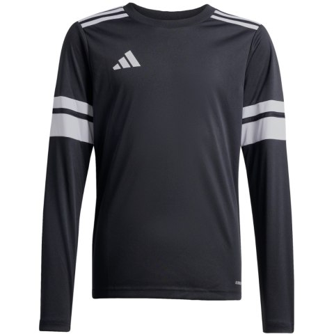 Koszulka dla dzieci adidas Squadra 25 Long Sleeve Jersey czarno-biała JJ0047