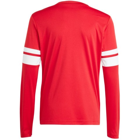 Koszulka dla dzieci adidas Squadra 25 Long Sleeve Jersey czerwono-biała JJ0041