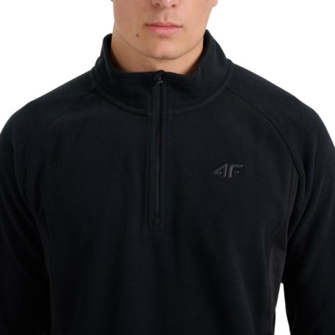 Bluza polarowa męska 4F M066 głęboka czerń 4FWAW25UFLEM066 20S