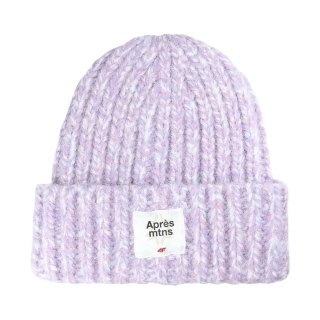 Czapka damska 4F F572 fiolet melanż 4FWAW25ACAPF572 51M