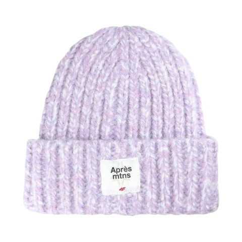 Czapka damska 4F F572 fiolet melanż 4FWAW25ACAPF572 51M