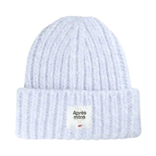 Czapka damska 4F F572 jasny fiolet melanż 4FWAW25ACAPF572 52M