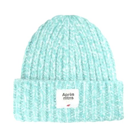 Czapka damska 4F F572 mięta melanż 4FWAW25ACAPF572 47M