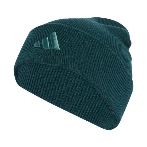 Czapka adidas New Logo Beanie Cuff zielona JX5747