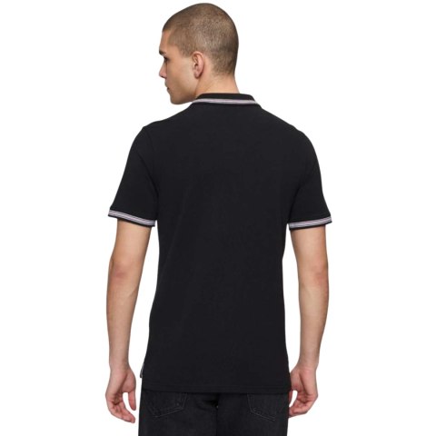 Koszulka męska polo Fila Lubbeek czarna FAM0898 80010