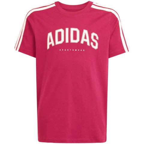 Koszulka dla dzieci adidas Codes Collegiate Graphic Tee różowa KA9764