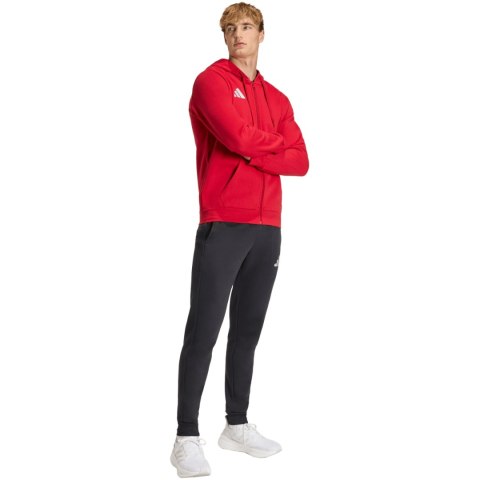 Bluza męska adidas Entrada 26 FZ Hoody czerwona KF5944