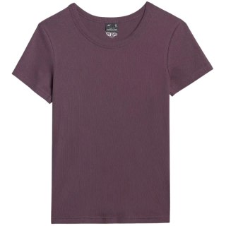 Koszulka damska 4F F2337 ciemny fiolet 4FWAW25TTSHF2337 50S