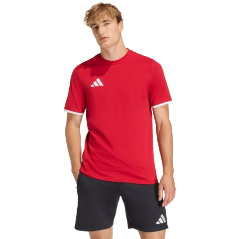 Koszulka męska adidas Entrada 26 Tee czerwona JZ6676