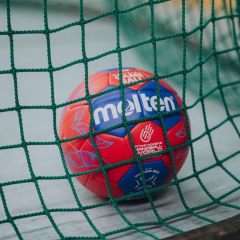 Piłka ręczna Molten H1A1800-W5Z czerwono-niebieska