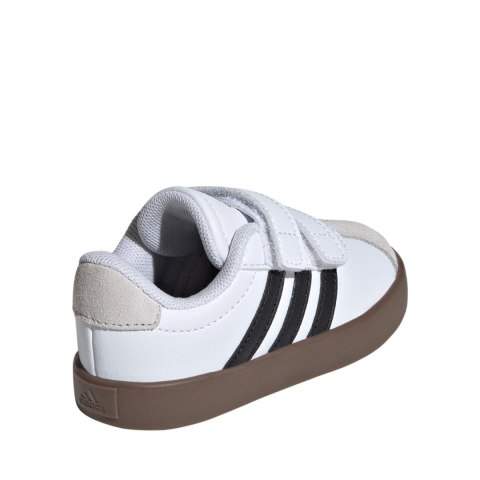 Buty dla dzieci adidas VL Court 3.0 Skateboarding biało-szare ID9157