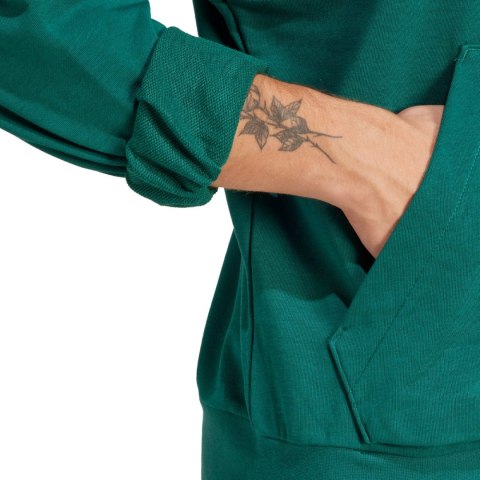 Bluza męska adidas Essentials Feelcozy French Terry zielona JE3841