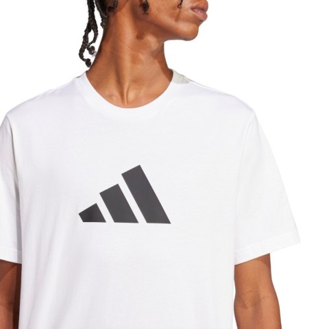 Koszulka męska adidas 3Bar Tee biała JD4913