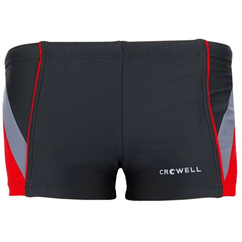 Spodenki kąpielowe dla chłopca Crowell Frankie szaro-czerwone kol.2