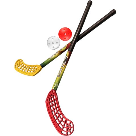 Zestaw do unihokeja Azetx Cobra Junior 2 kije+2 piłki bez owijki 62cm